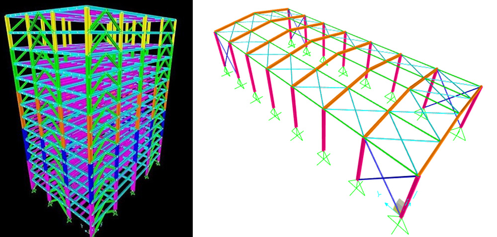 Sap2000 ile Endüstriyel Yapının 3D Matematik Modelinin Kurulması